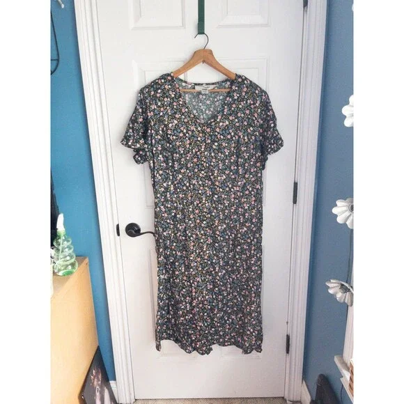 Vintage Forever Caroline by Jim Elliot Floral Mid Length Plus Size Dress size 22 - Picture 2 of 8
